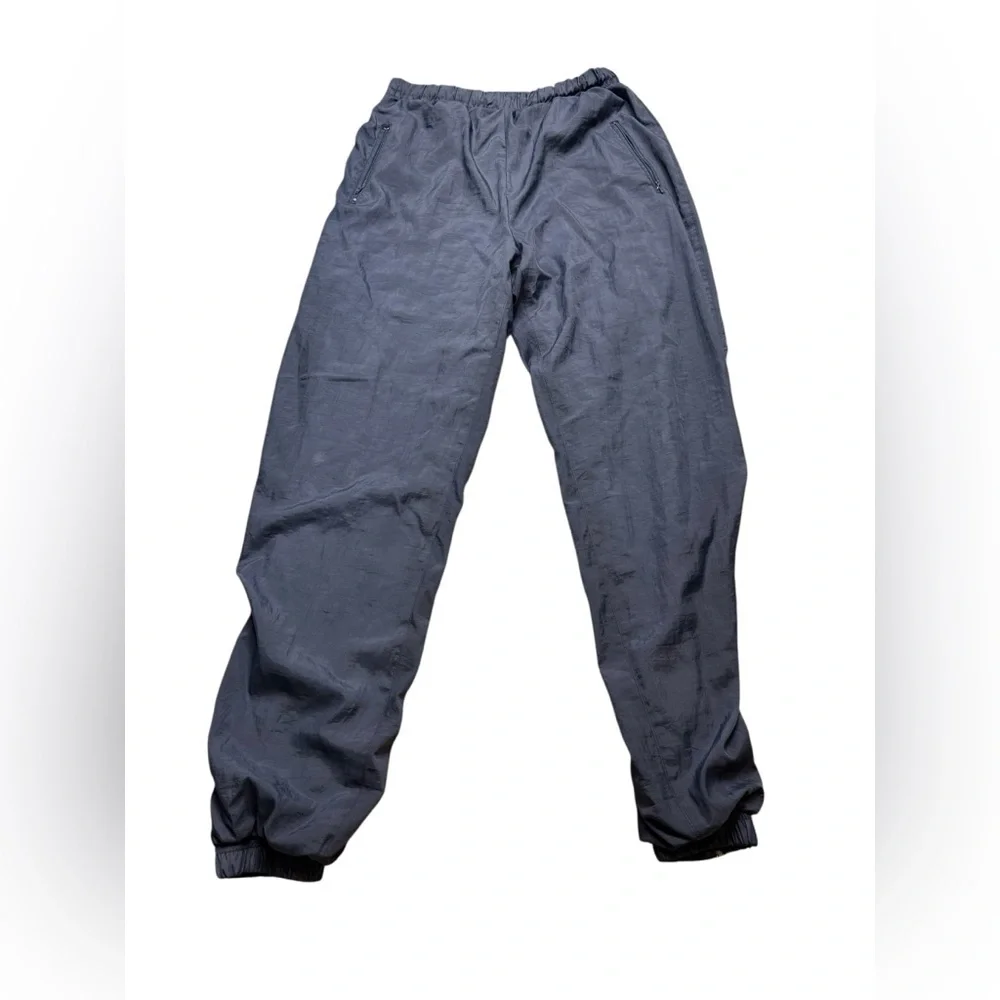 🎽 Vintage AVAIT Sportif Mens Navy Track Windbreaker Pants Zip Cuff Joggers L 🎽